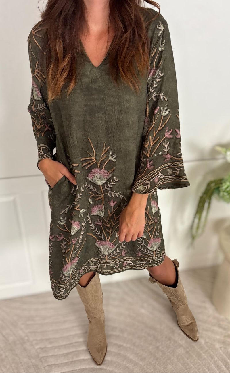 Marta Du Chateau Kjole- Cressida - Military1216tpn