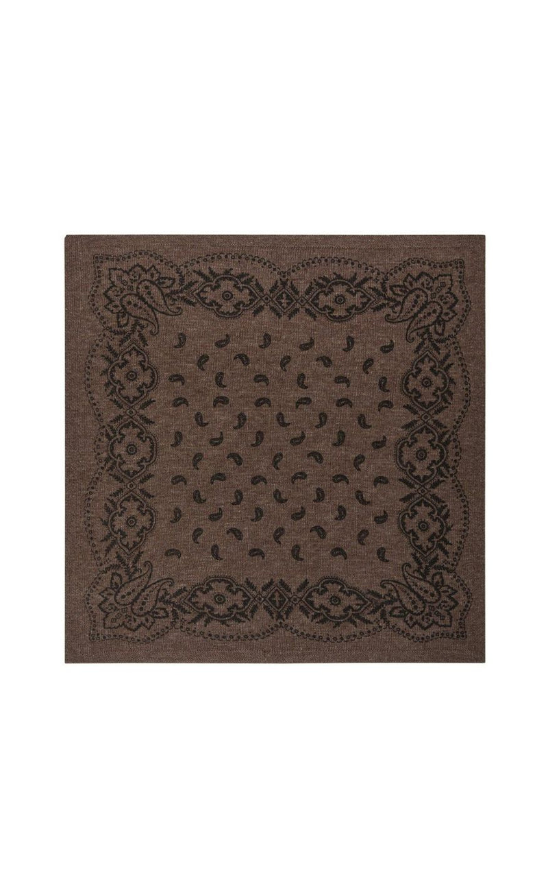 Neo Noir Skjerf - Adelina Paisley - Brown Melange