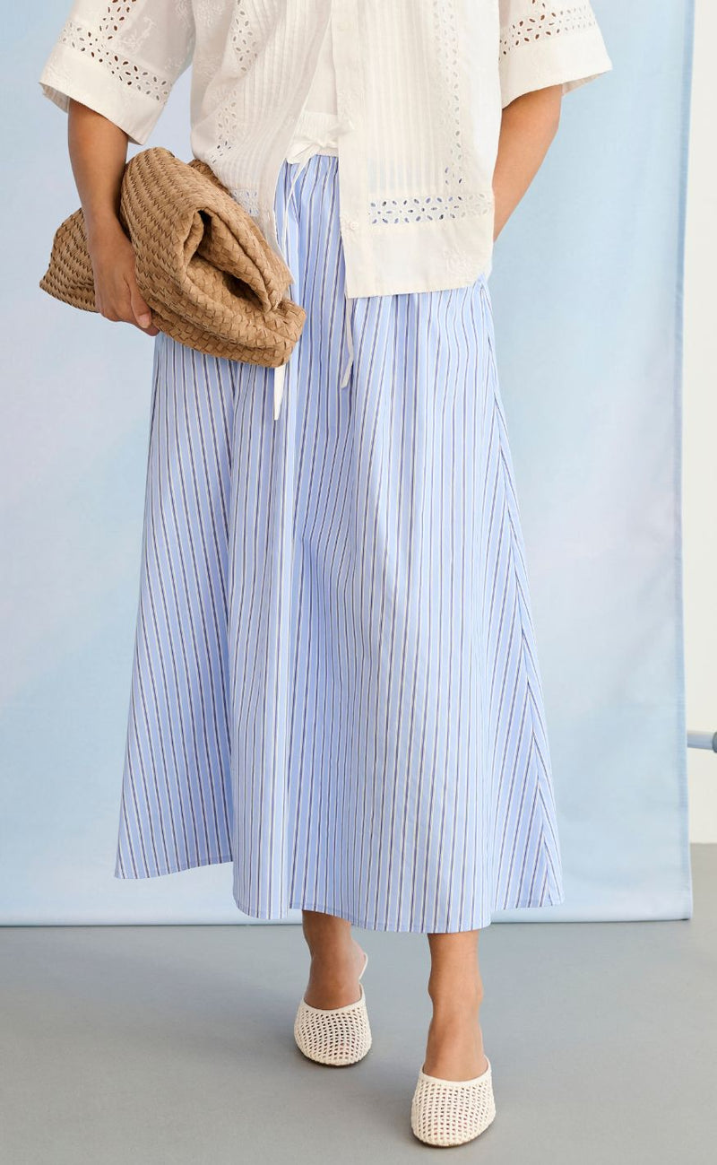 Culture Skjørt - Art - Blue Stripe