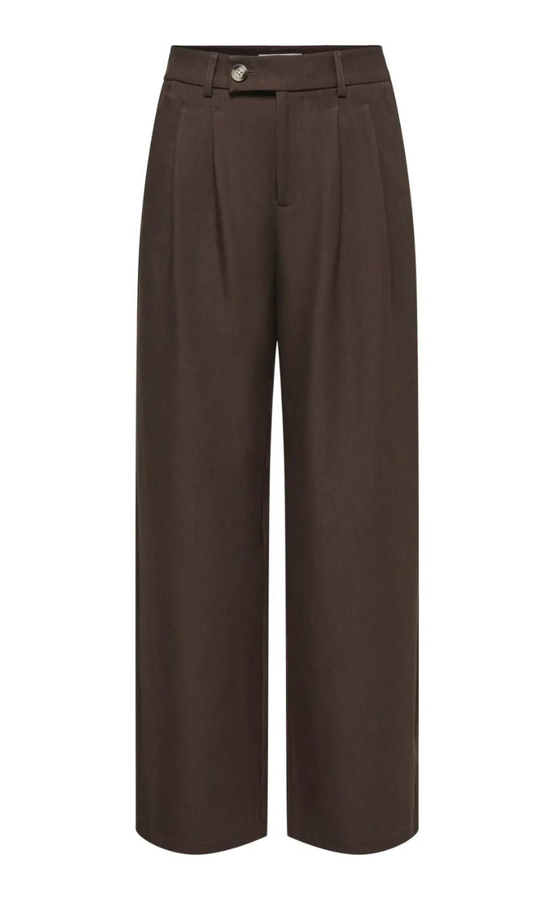 ONLY Bukser - Miles Pleat - Coffee Bean