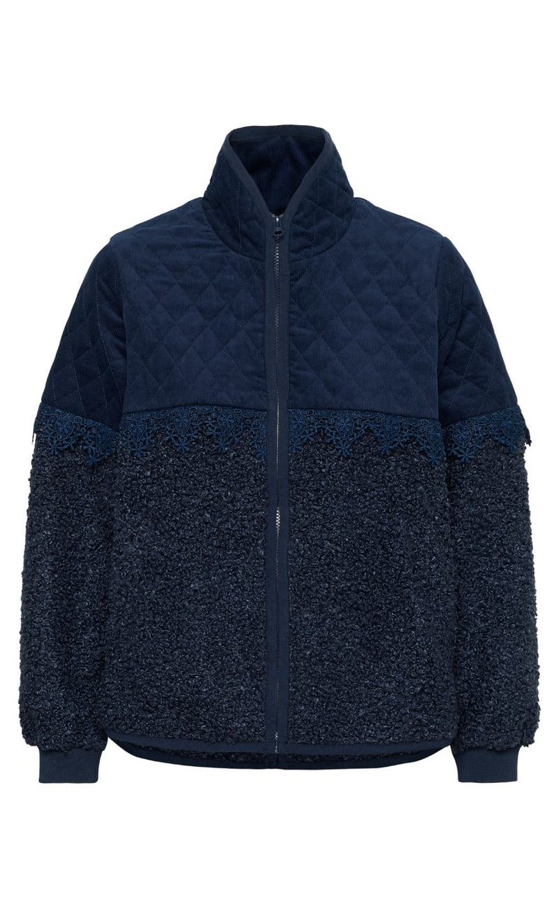 Culture Jakke - Lenia Catina Teddy - Dress Blues