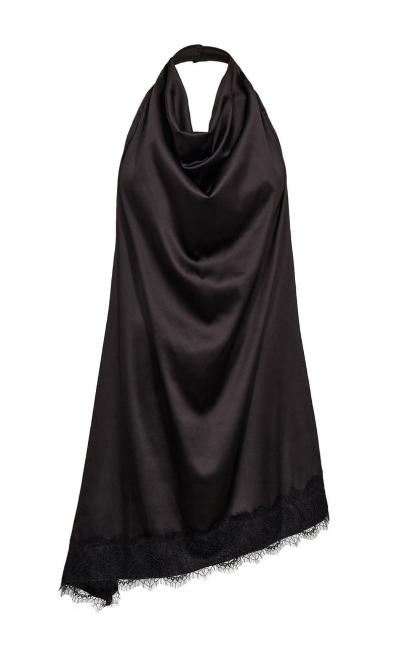 A-View Kjole - Katti Asymetric - Black