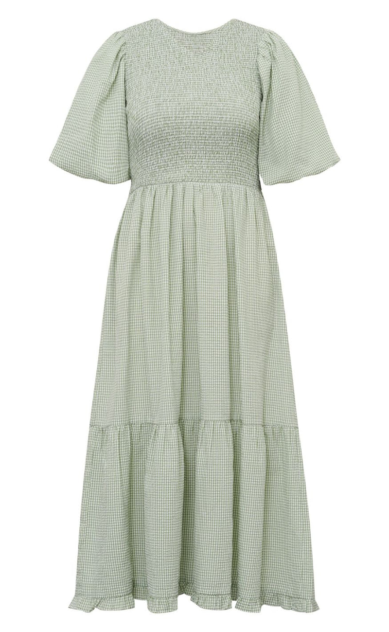 A-View Kjole - Signa - Dusty Green