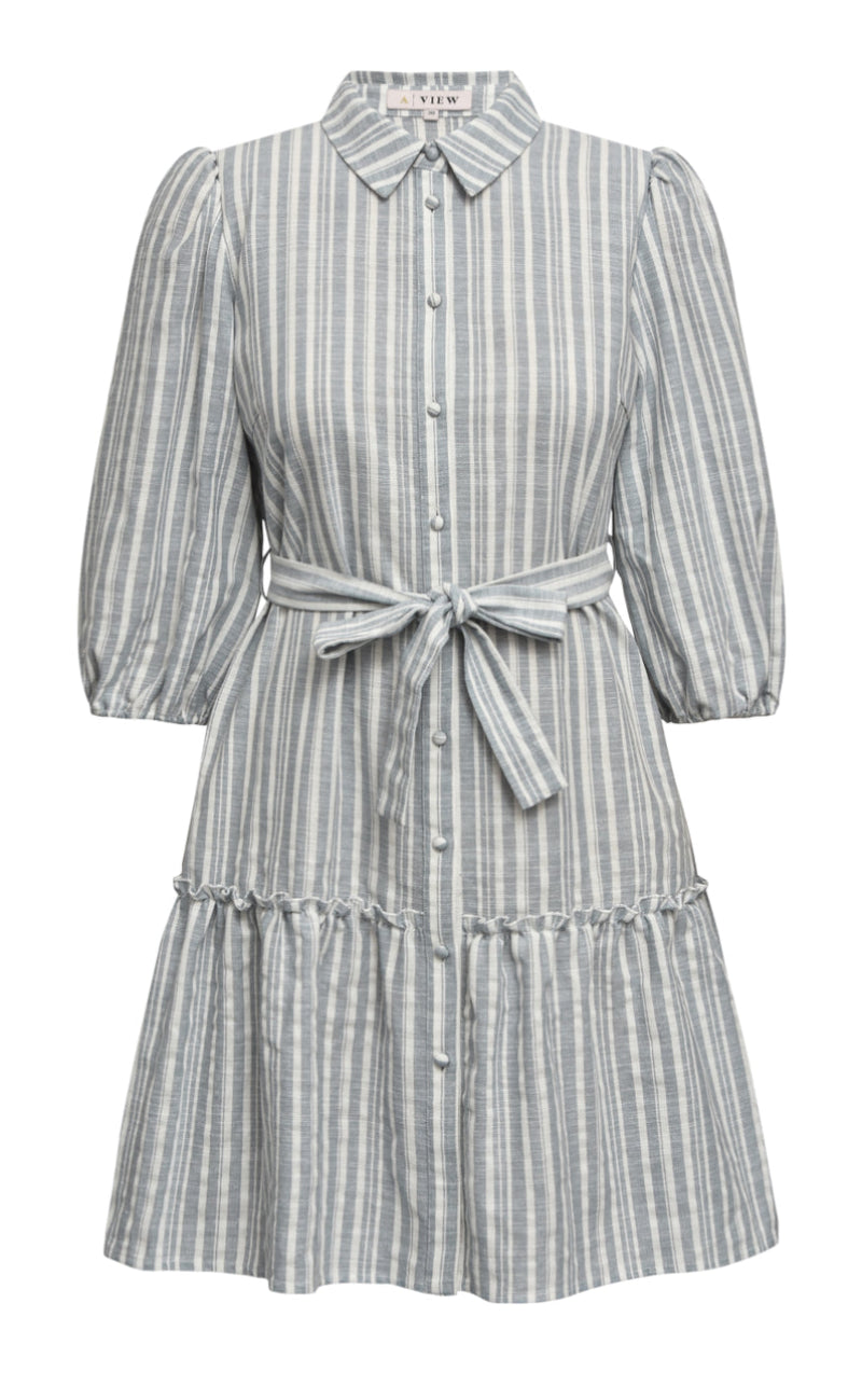 A-view Dress - Annali - Blue/White