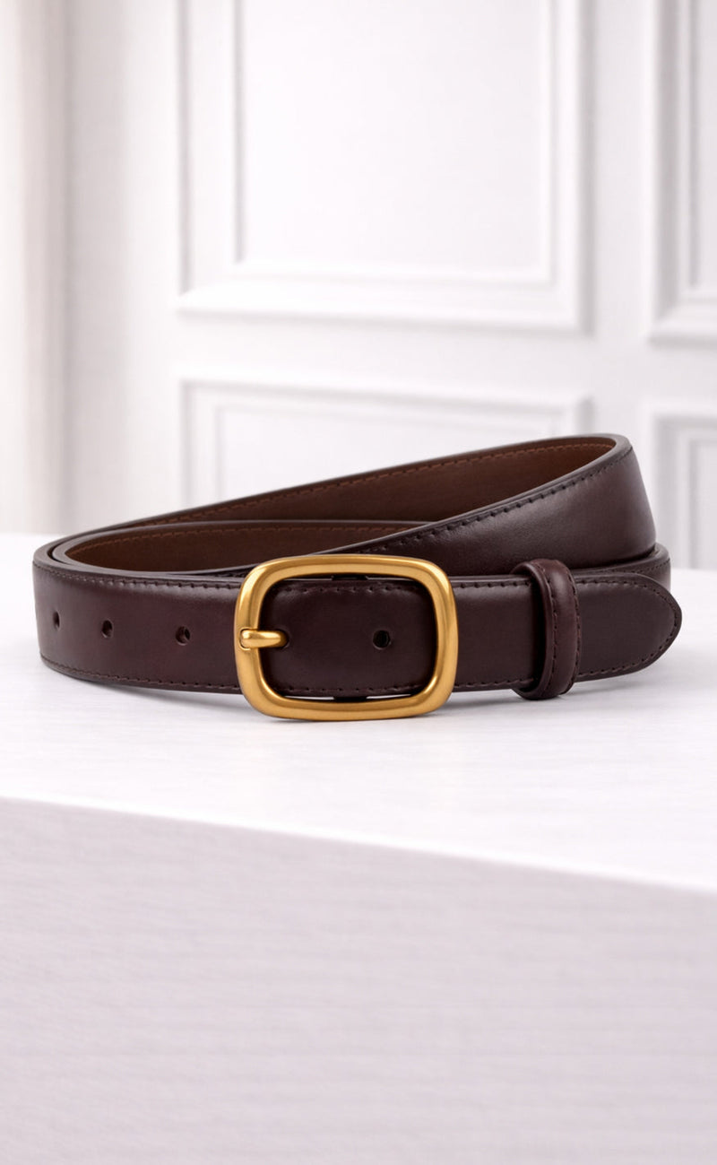 Say INA Copenhagen Belte - Carla PU Leather - Dark Brown