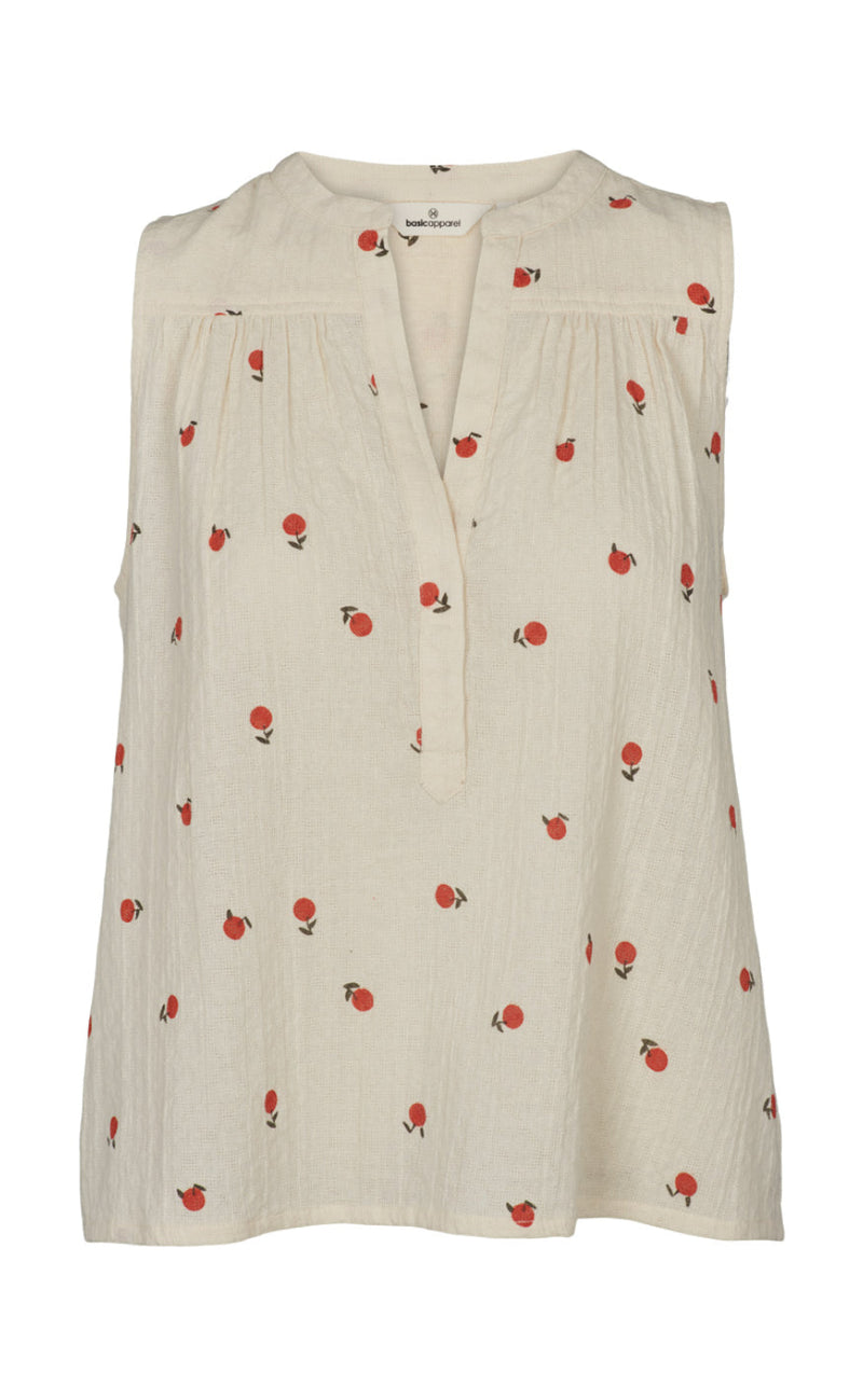 Basic Apparel Bluse - Ember - Birch / Dusted Clay