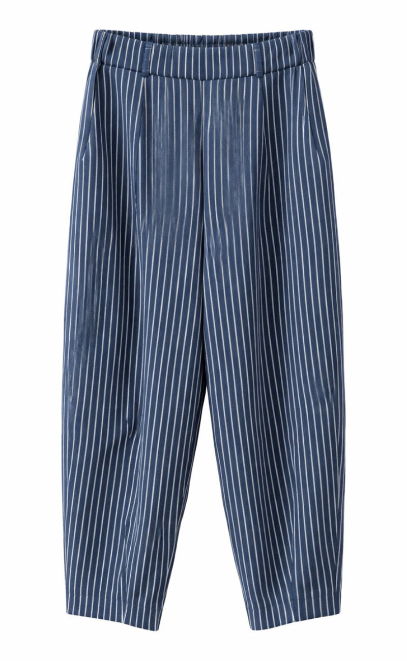 Marta Du Chateau Bukser - Lene Stripe - Denim