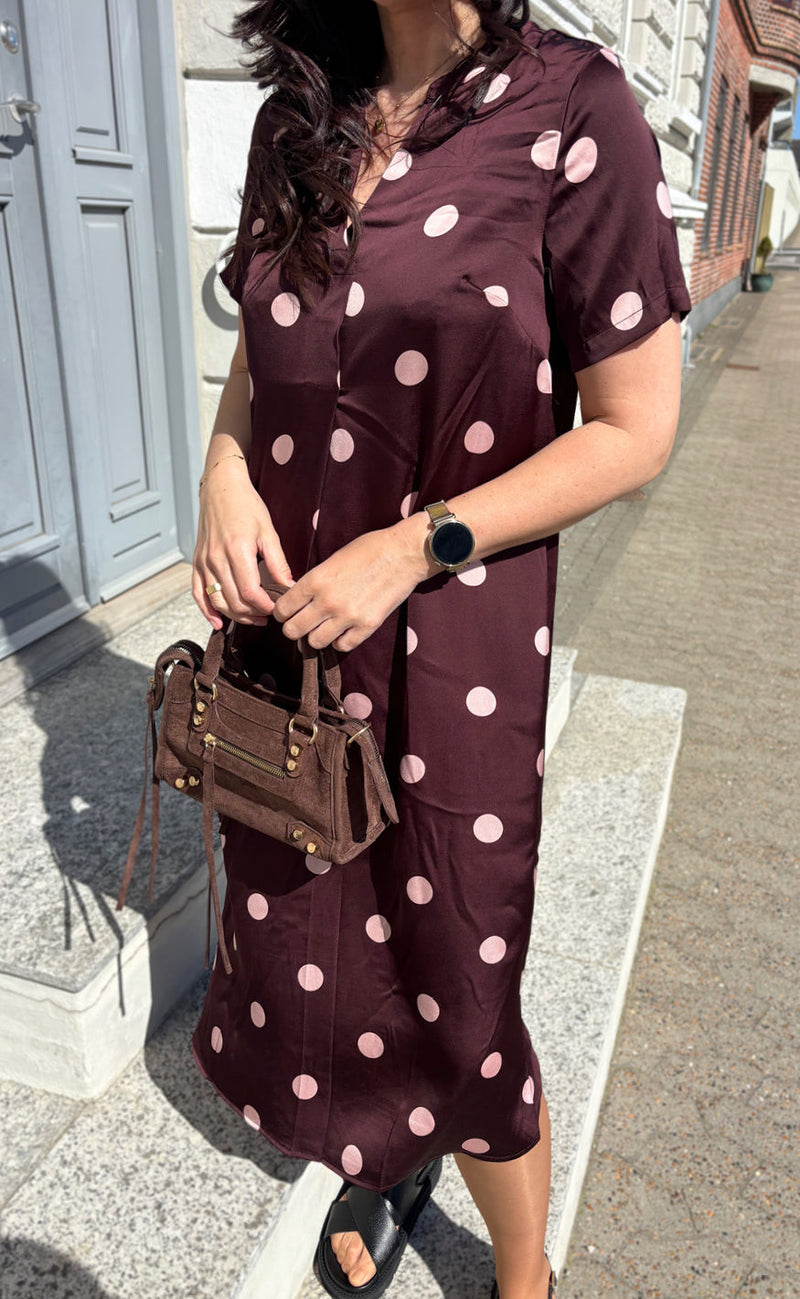 Say NA Copenhagen Kjole - Hella - Bordeaux W. Pink Dots