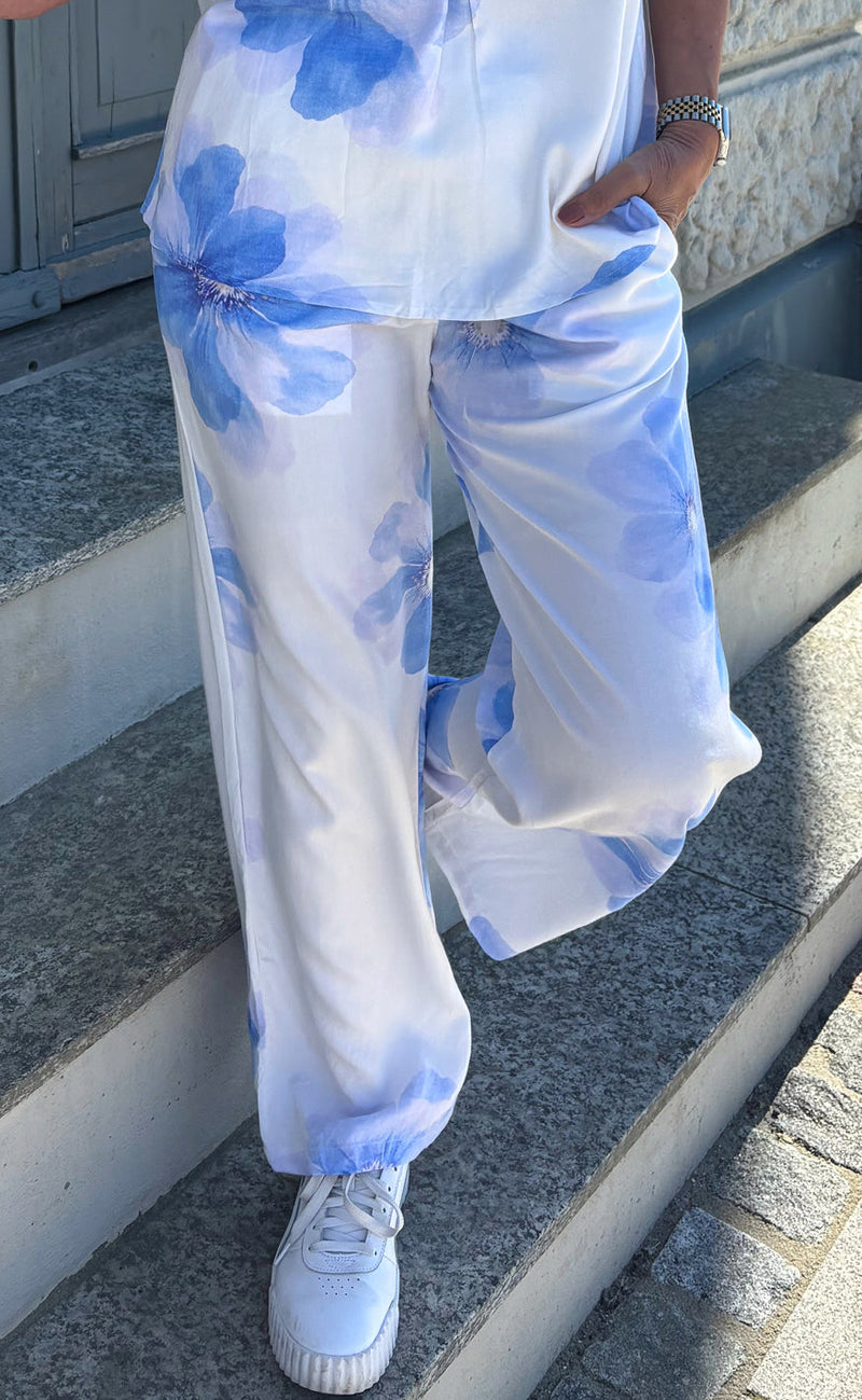 Say INA Copenhagen Bukser - Katie Summer - Blue Flower