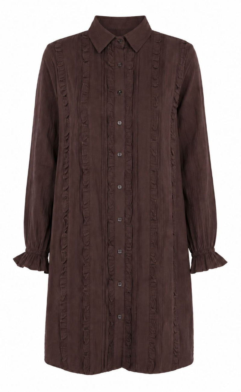 Say INA Copenhagen Kjole - Cille - Dark Brown