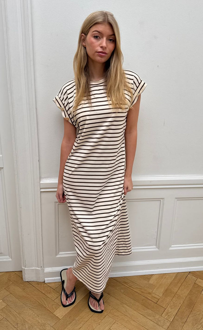 Continue Kjole - Frederikke - Brown Stripe