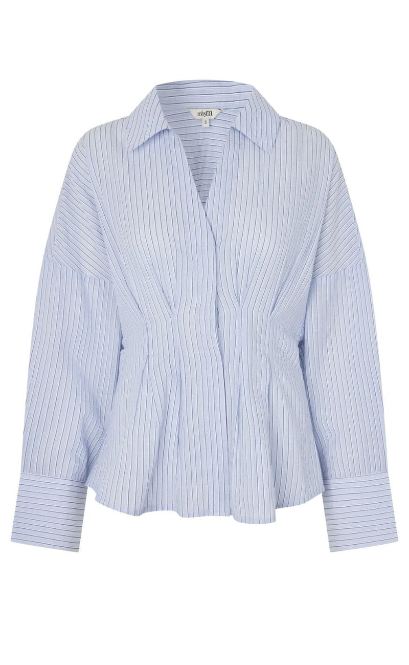 MbyM Bluse - Isidor-M - Light Blue White Stripe