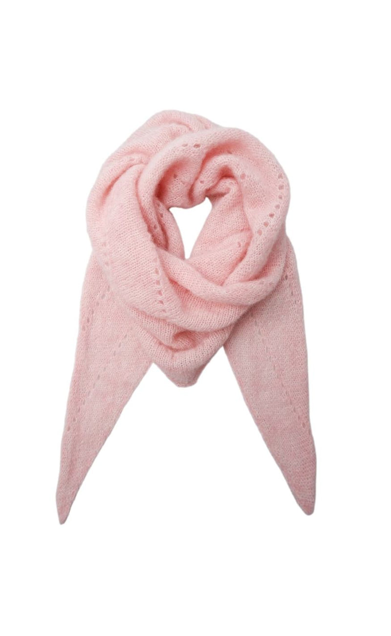 Black Colour Skjerf - Dell Knitted Mini - Rose