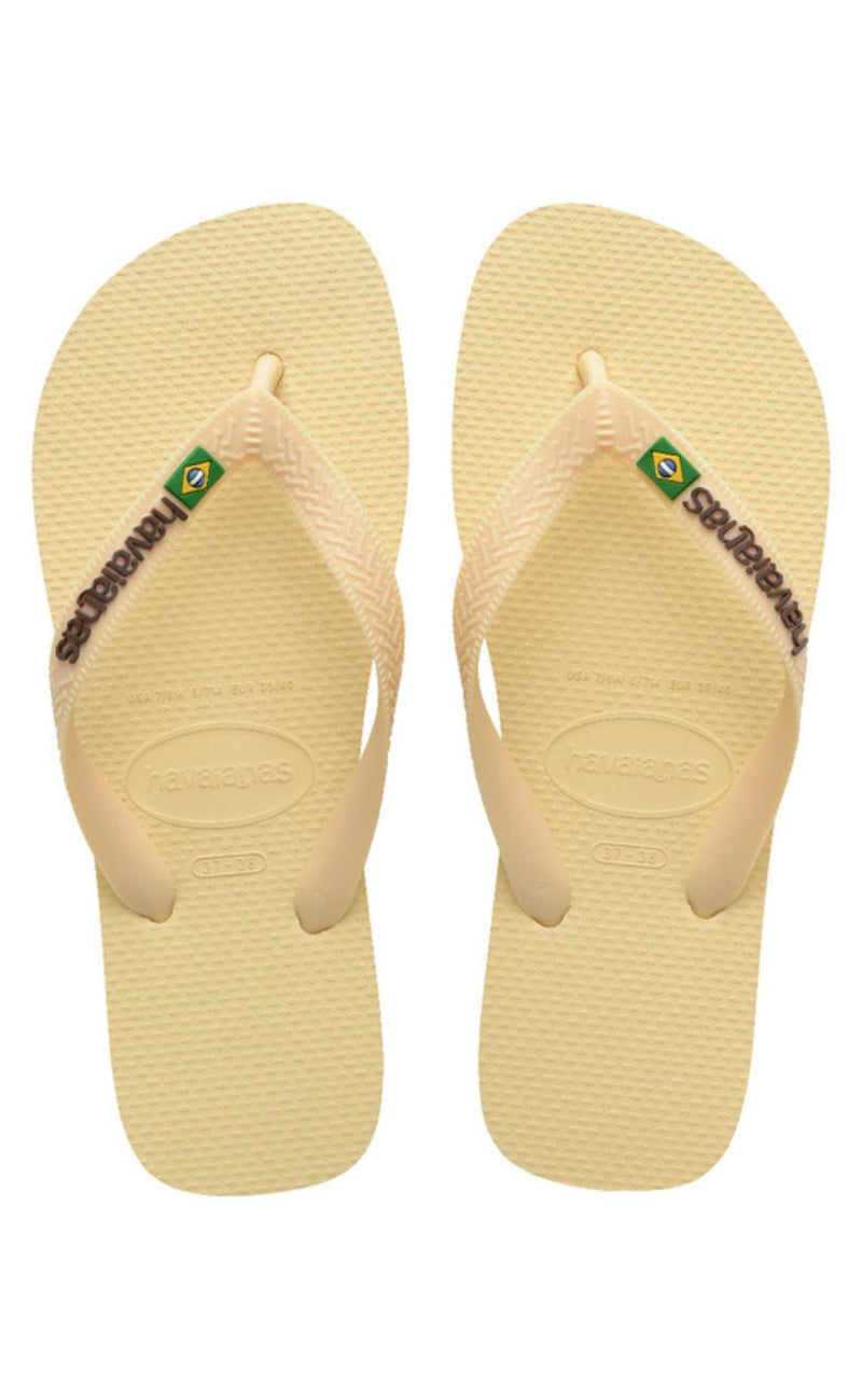 Havaianas Klipklapper / Sandal - Brasil Logo - Buttercream