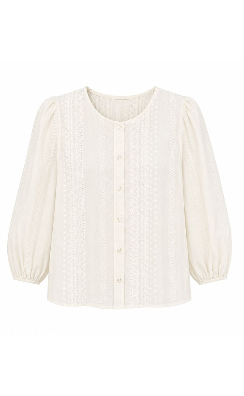 Marta Du Chateau Bluse - Valessia - Creme