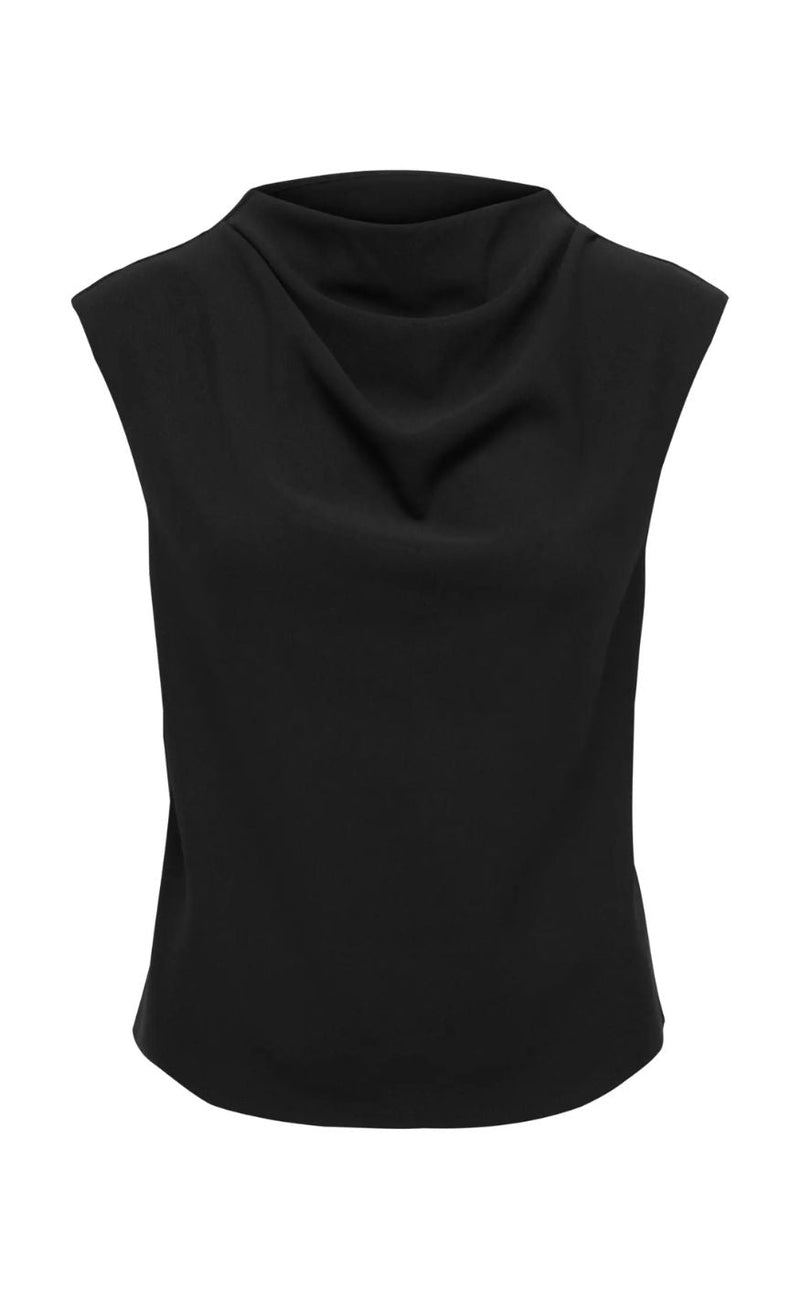 Only Topp - Shakia S/L Waterfall - Black
