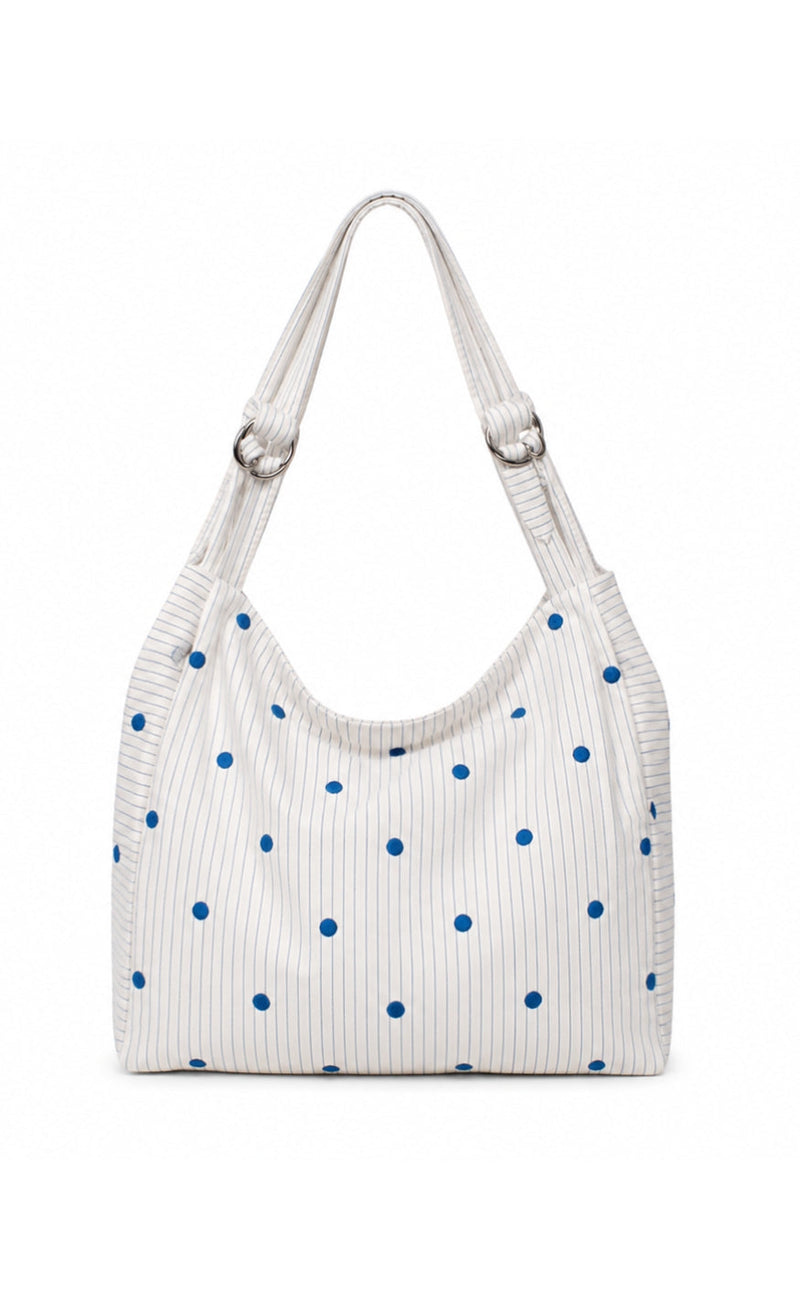 Say INA Copenhagen Veske - Carolina - Striped W. Blue Dots