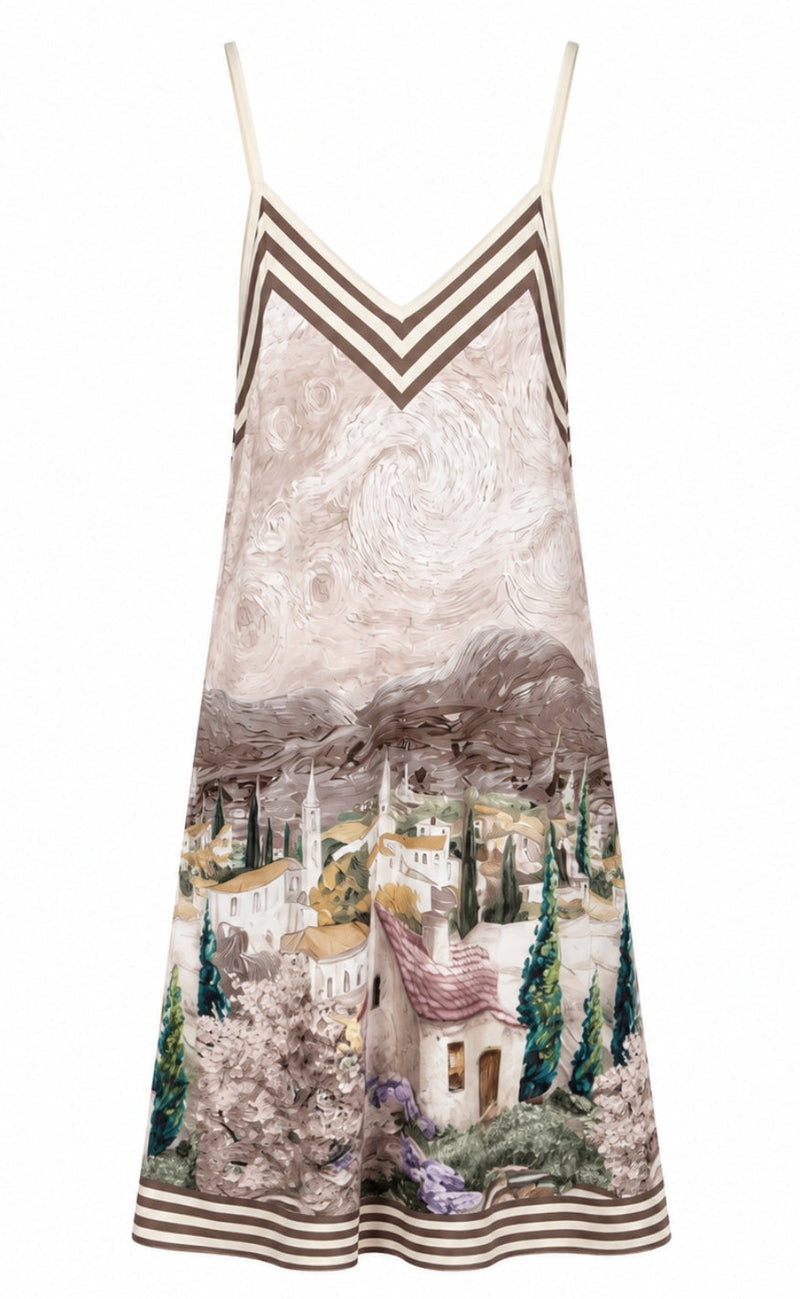 Marta Du Chateau Kjole - Ruby - Beige