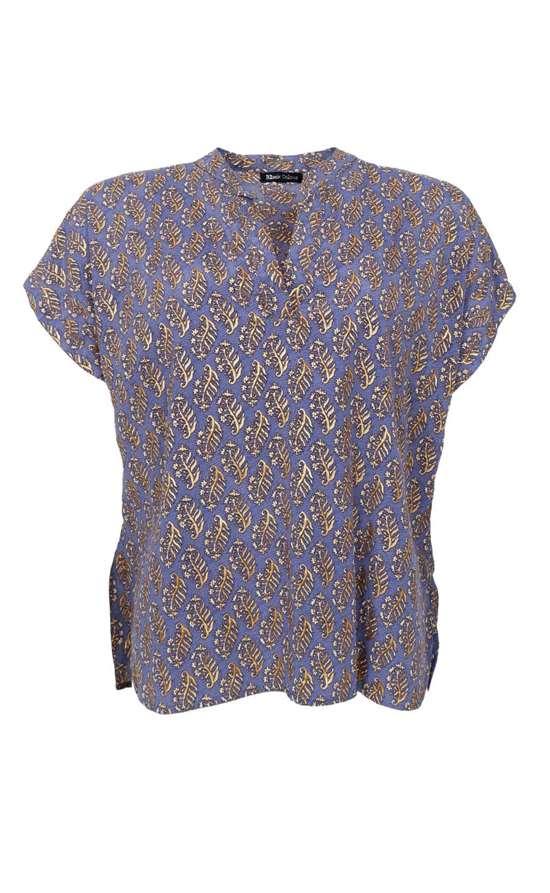 Black Colour Bluse - Luna Andrea - Blue Mist