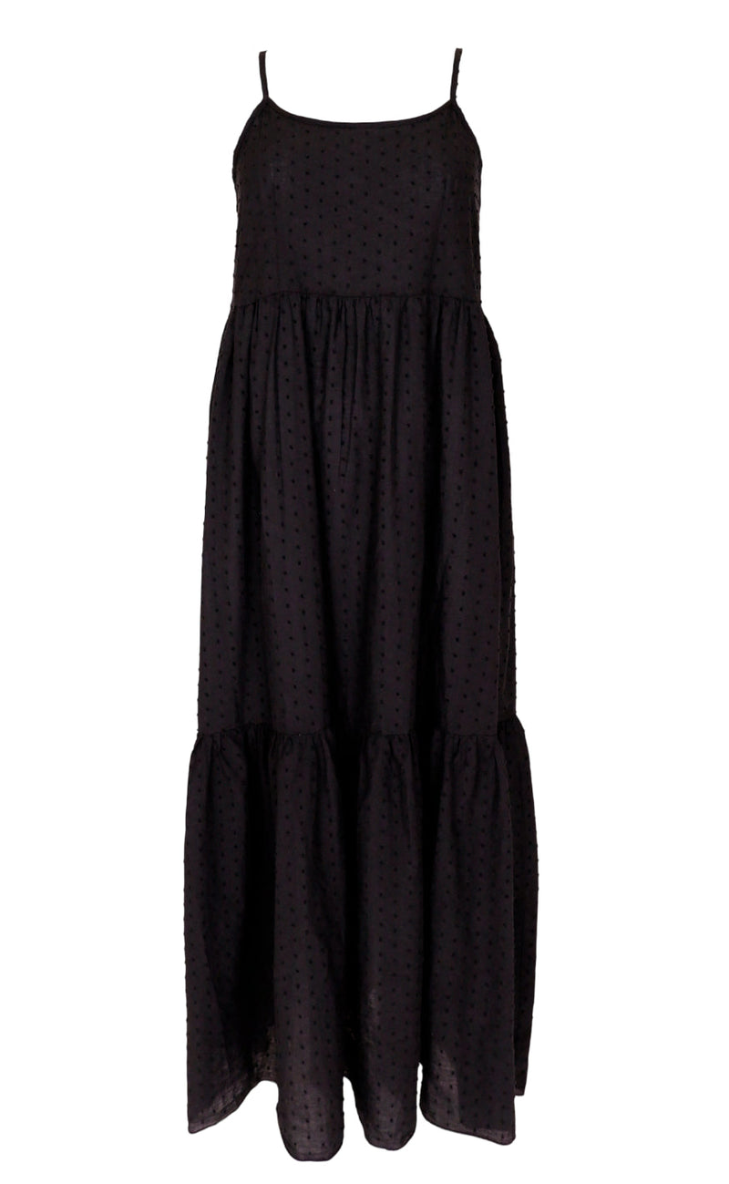 Black Colour Kjole - Dottie - Black