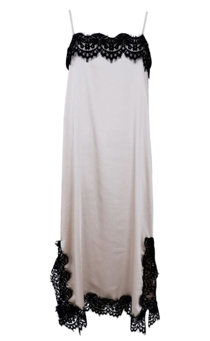 Black Colour Kjole - Evie Lace - Pearl