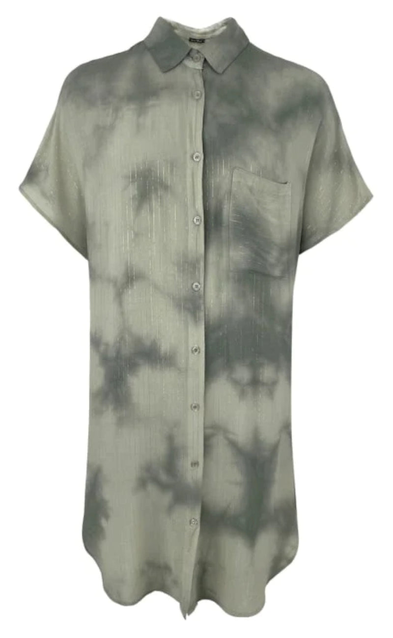 Black Colour Skjorte - Aysa Batik - Army