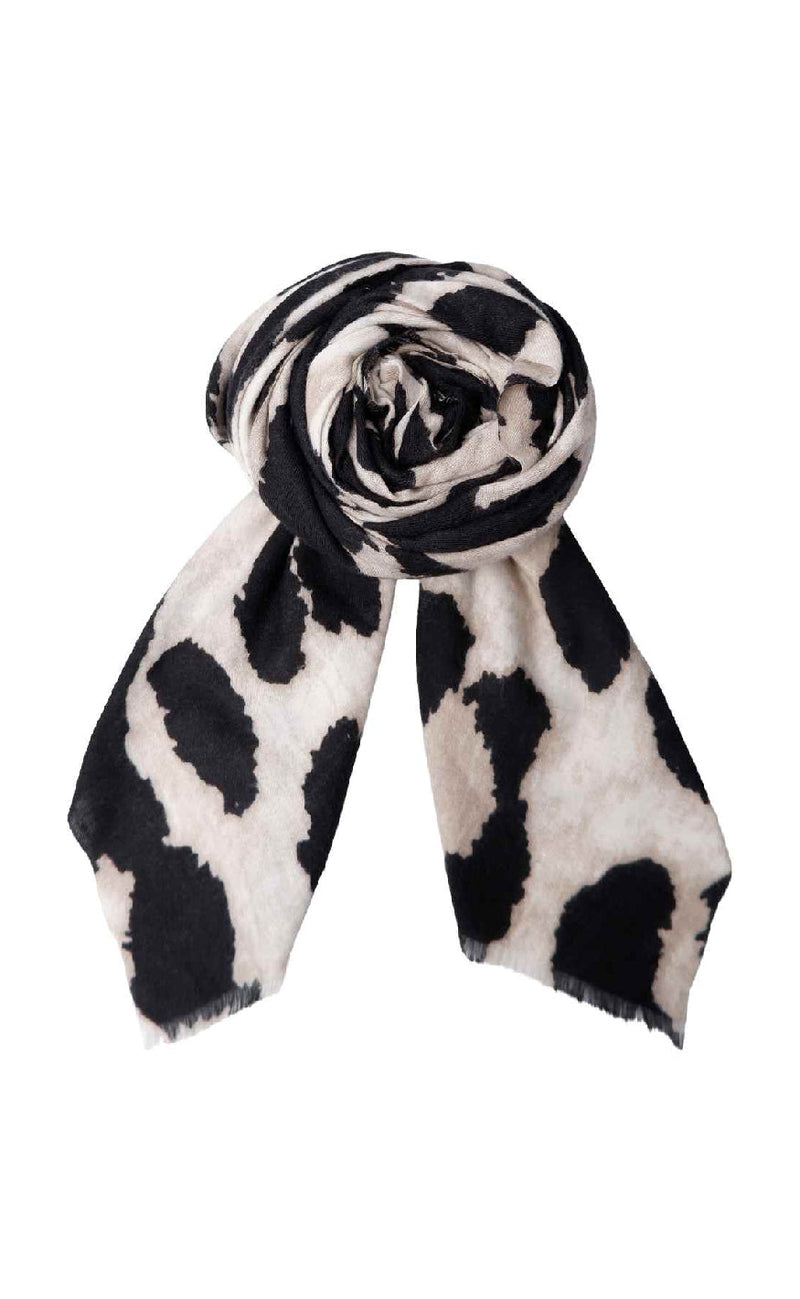 Black Colour Tørklæde - Fawn - Creme