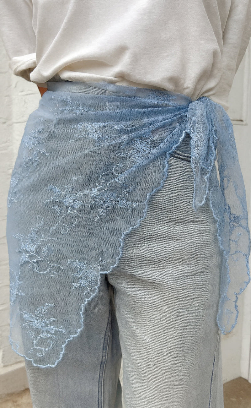 Say INA Copenhagen Skjerf / Skjørt - Clara Triangle - Light Blue