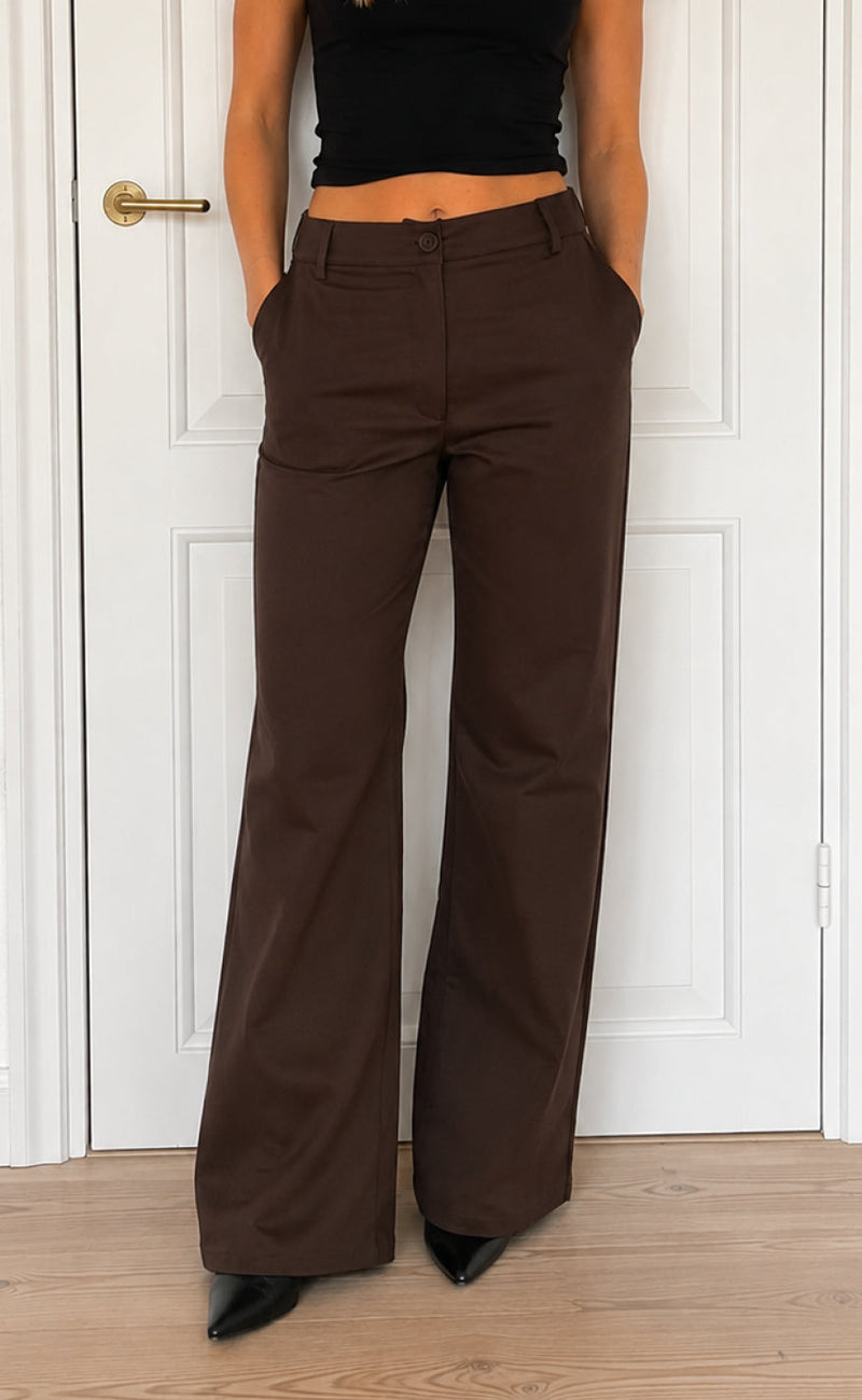Say INA Copenhagen Bukser - Livana Stretch - Dark Brown