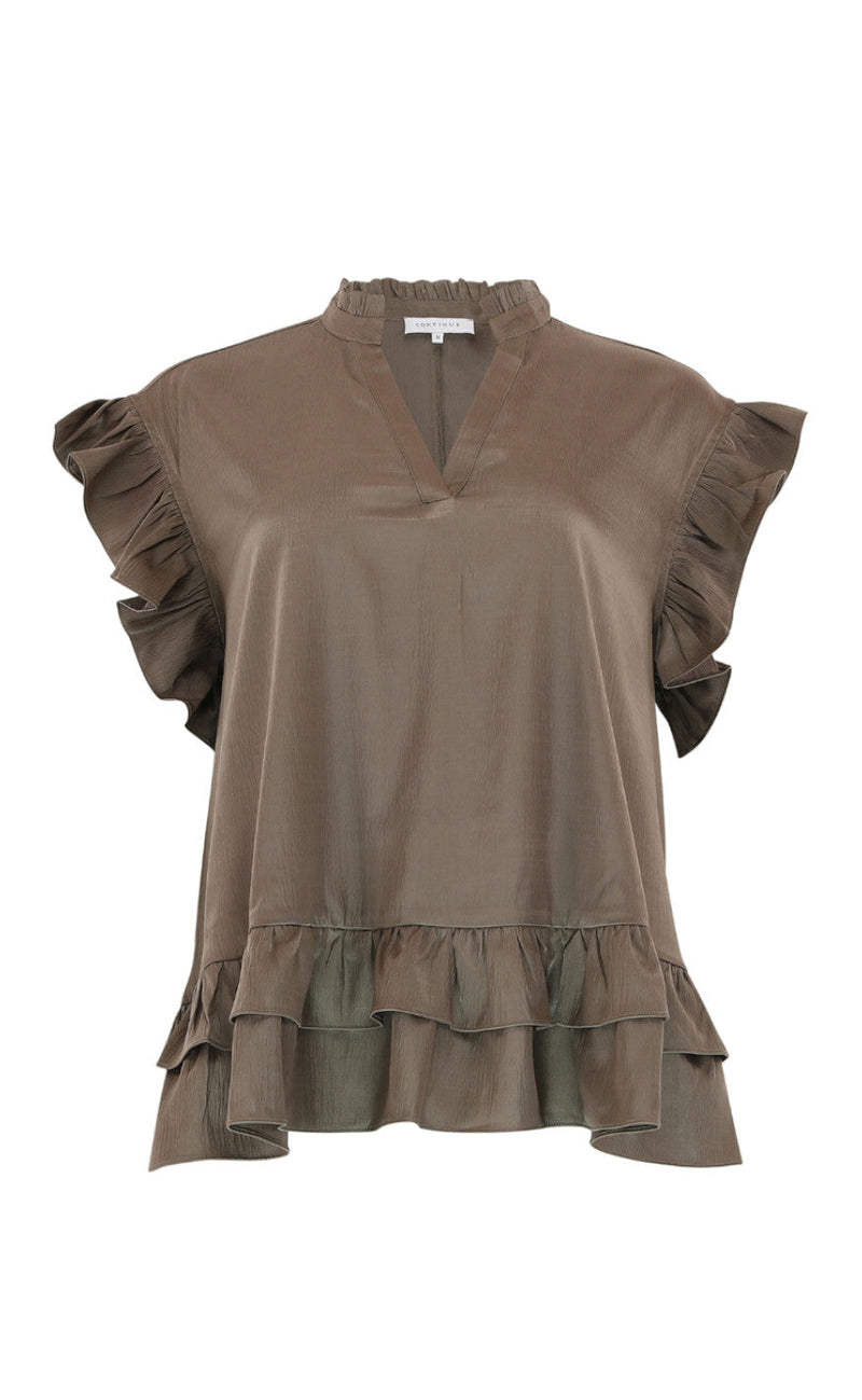 Continue Bluse - Kris - Latte