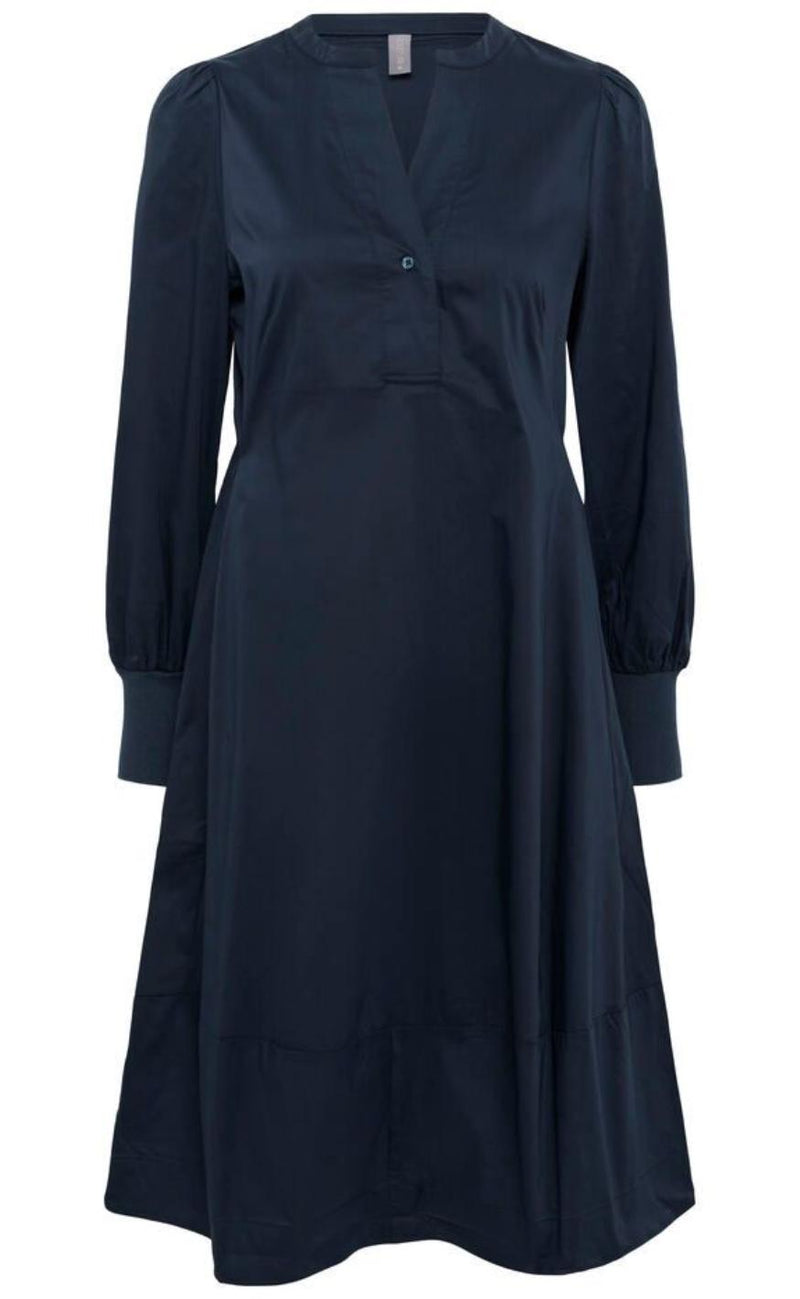 Culture Kjole - Antoinett Rib - Blue Iris