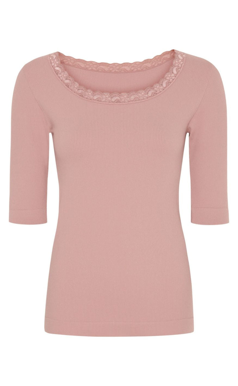 Tim & Simonsen Topp - Frida SS - Antique/Rosa
