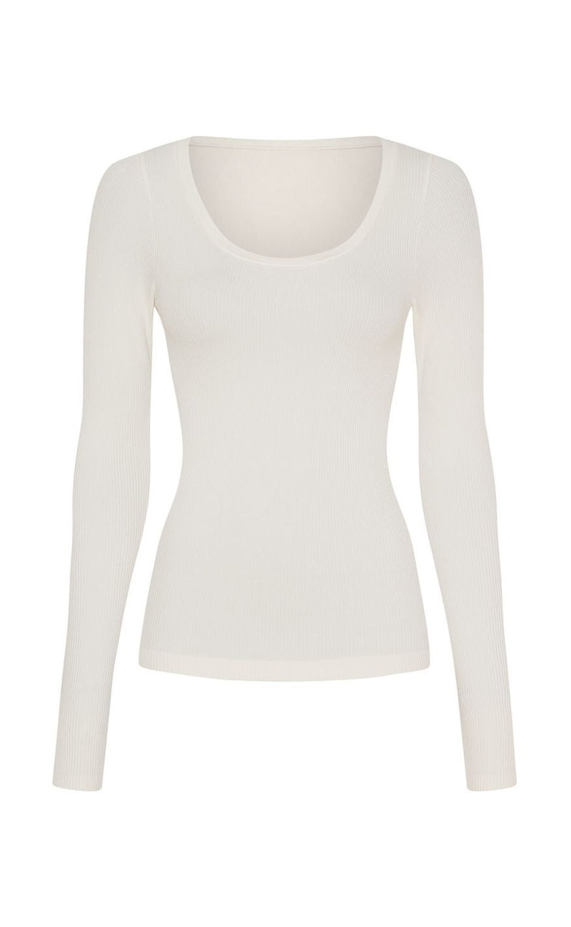 Tim & Simonsen Bluse - Linea Rib - Ivory