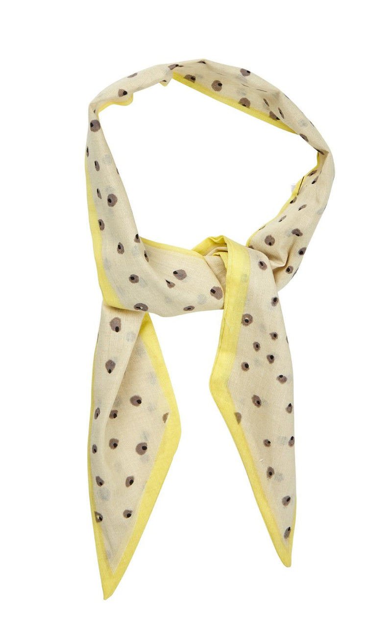Lollys Laundry Skjerf - Rosemary - Light Yellow
