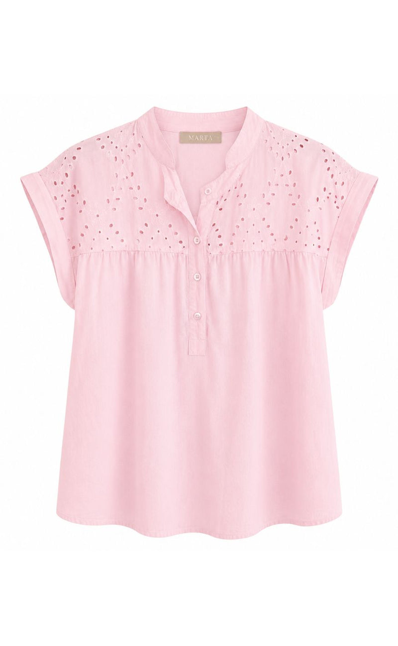 Marta Du Chateau Skjorte - Rebekka - Pink95