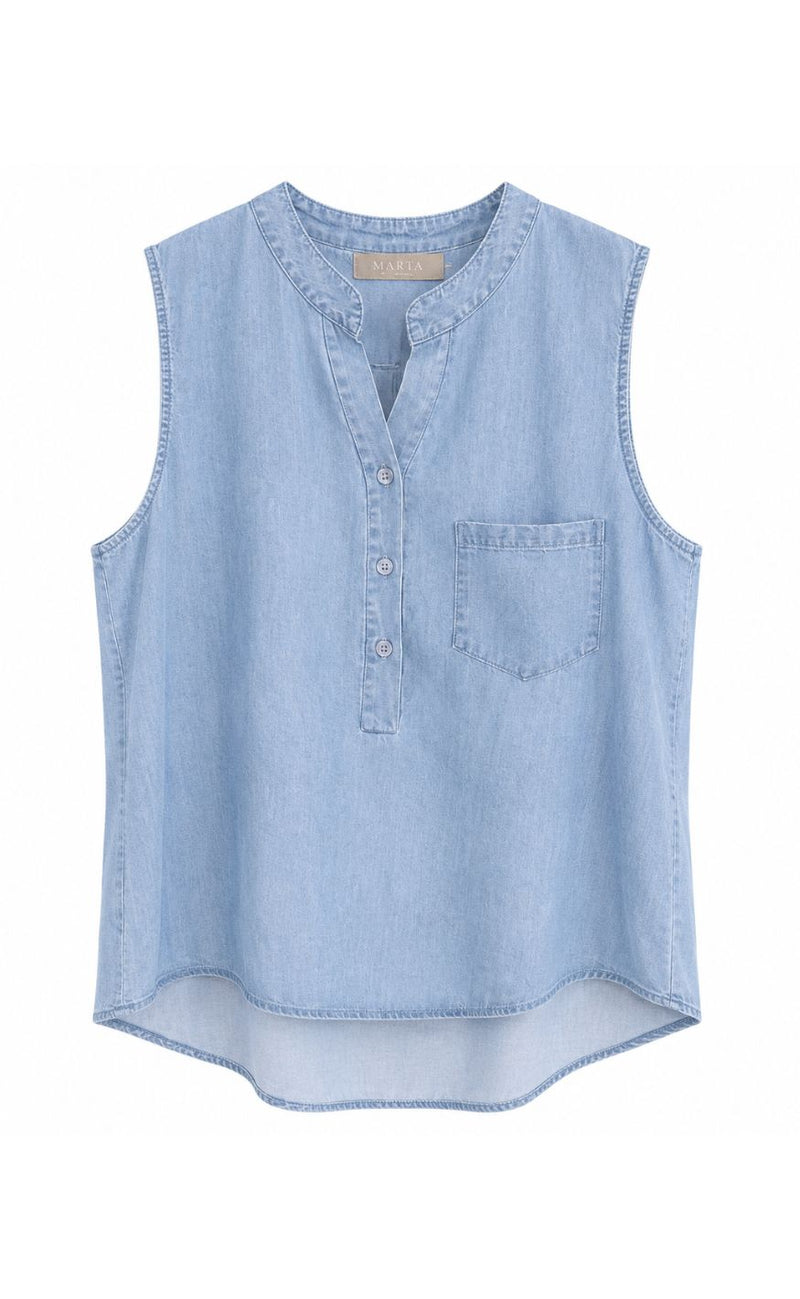 Marta Du Chateau Topp - Rylina - Medio Blue