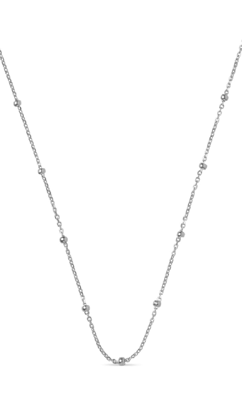 ENAMEL Copenhagen Halskjede - Beaded Chain - Silver colour