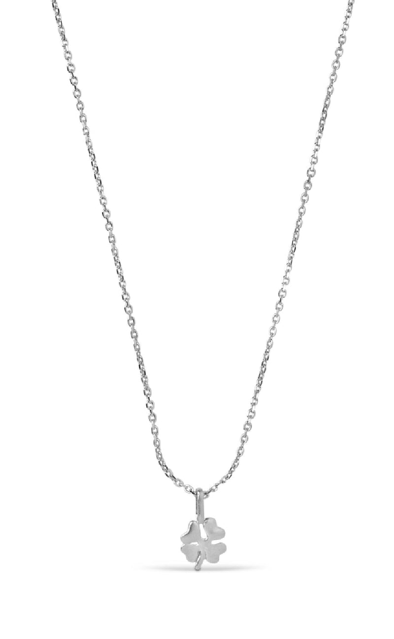 ENAMEL Copenhagen Halskjede - Four-Leaf CLower - Silver colour