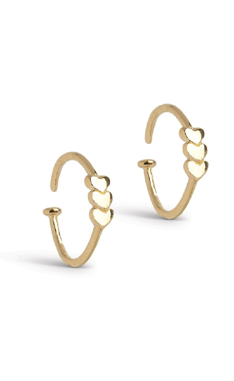 ENAMEL Copenhagen Øreringer - Twistie Love - Gold Colour