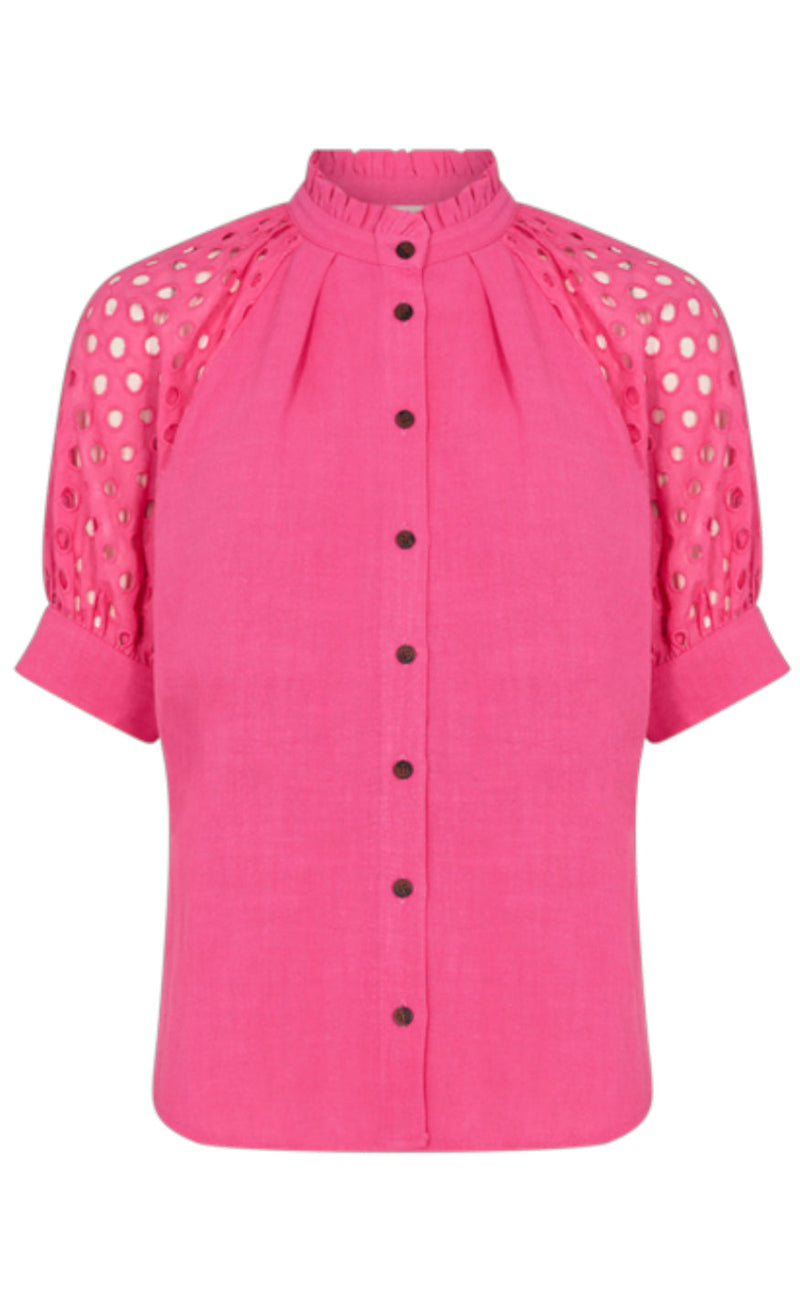 Freequent Bluse - Lara - Carmine Rose