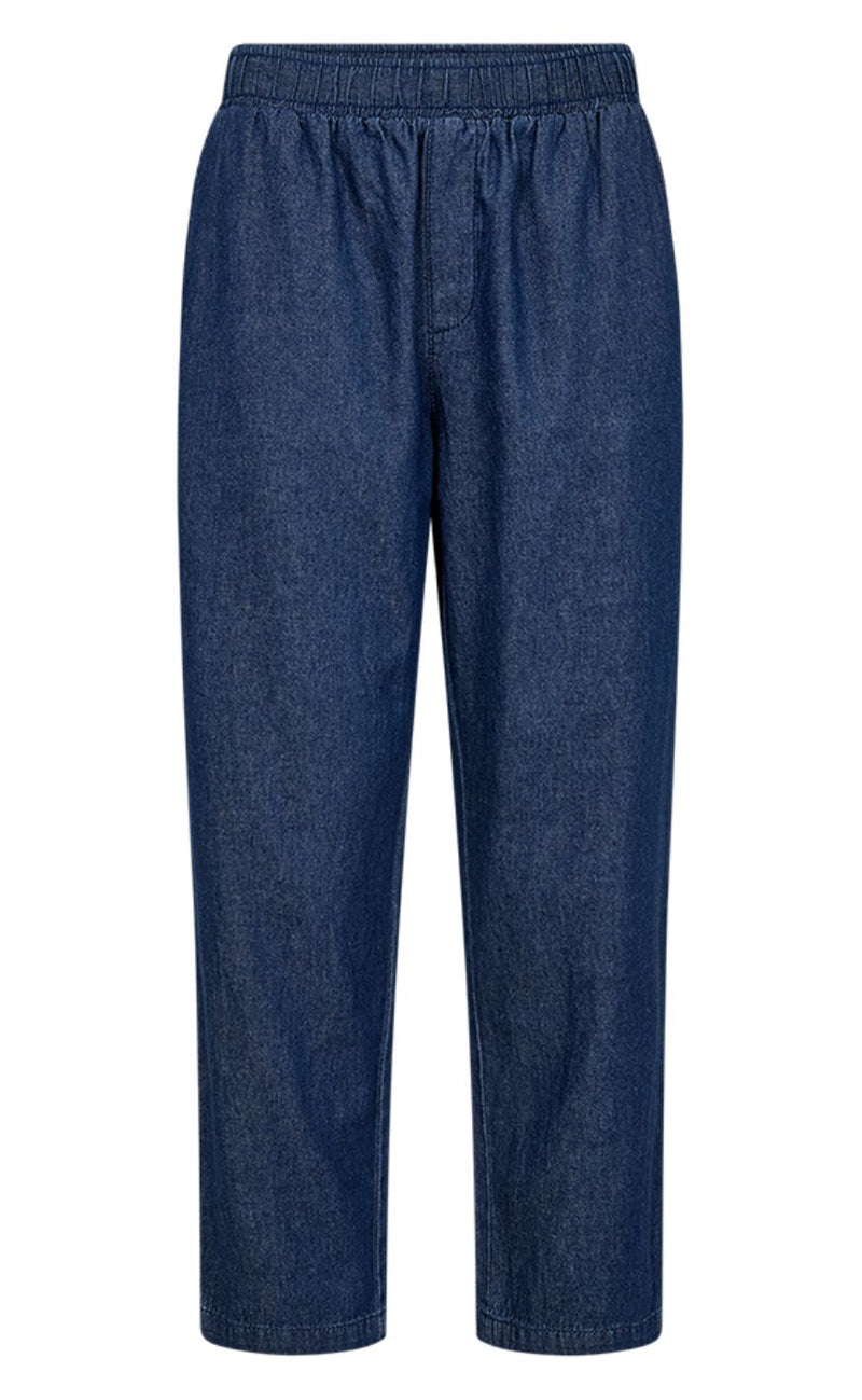 Freequent Bukser - Esronda - Dark Blue Denim