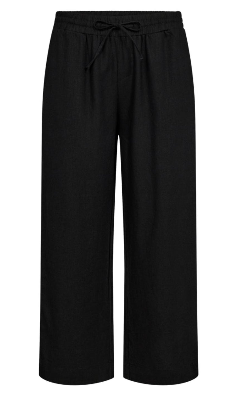 Freequent Bukser - Lava 7/8 - Black