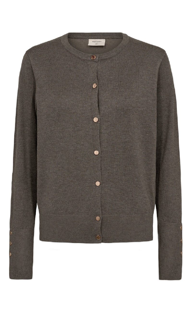 Freequent Cardigan - Katie - Morel Melange