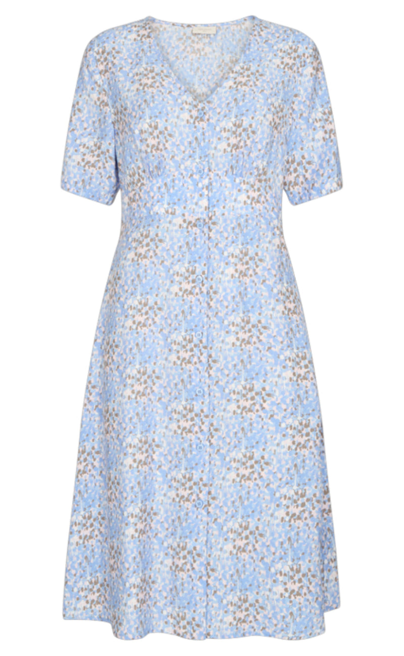 Freequent Kjole - Carey - Chambray Blue W. Navy