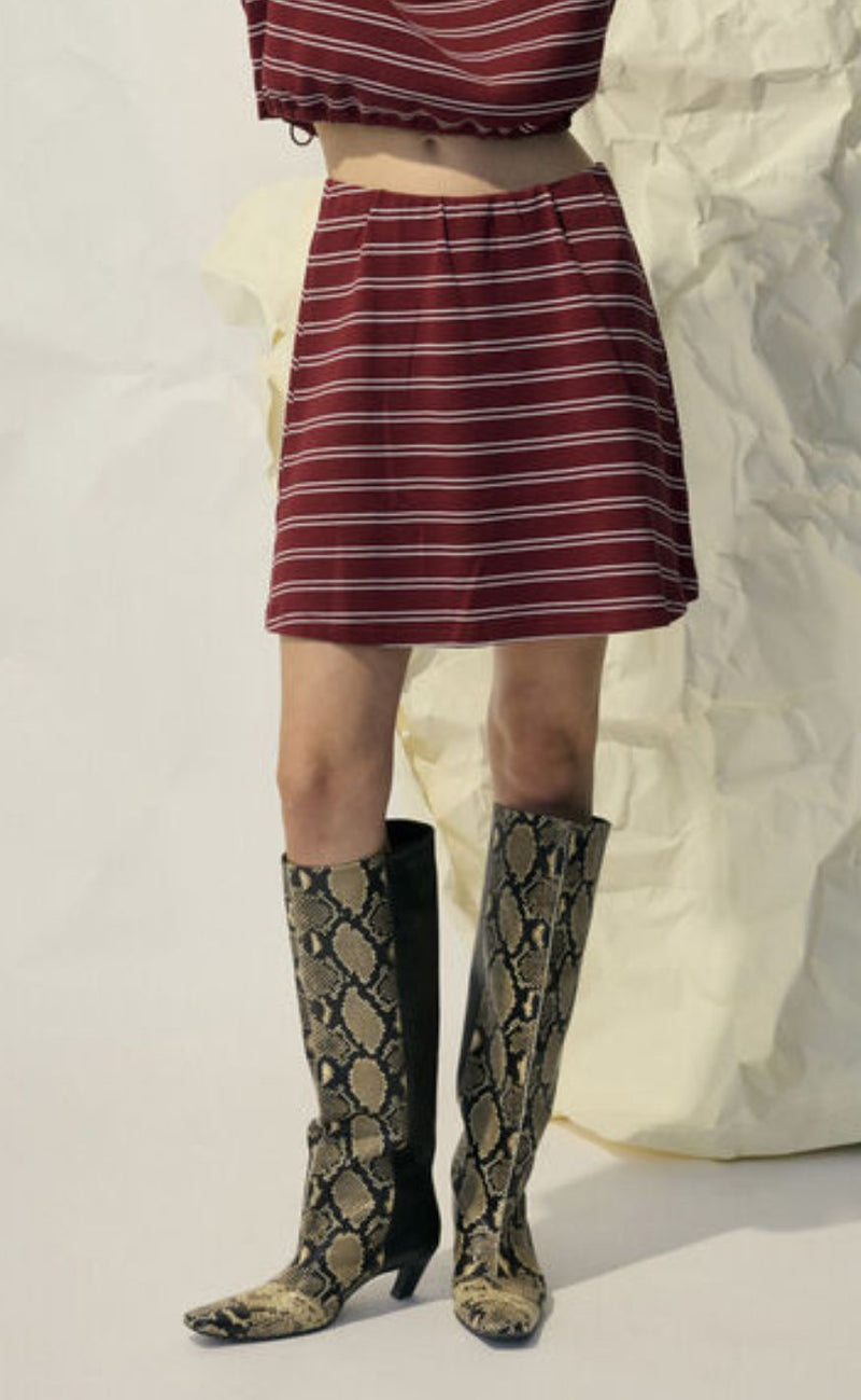 Gestuz Skjørt - Pilova - Cabernet Striped