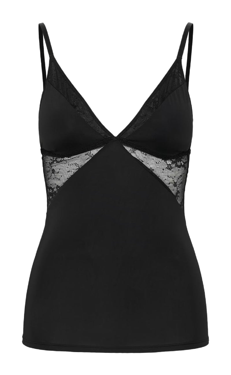 Gestuz Top - Cami Blonde - Black