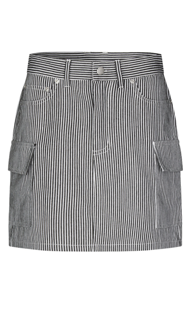 Global Funk Skjørt - Sanya-G - Navy White Stripe