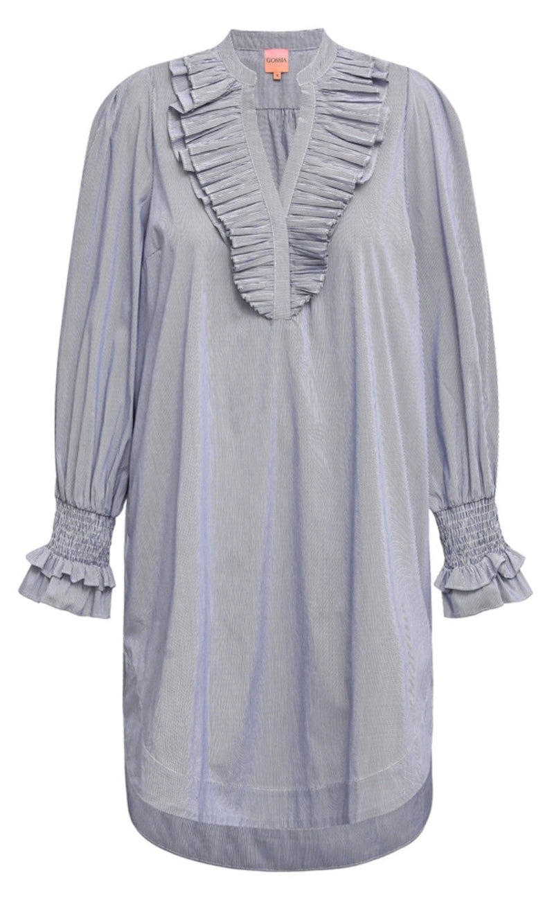 Gossia Kjole - Selina - Blue Stripes