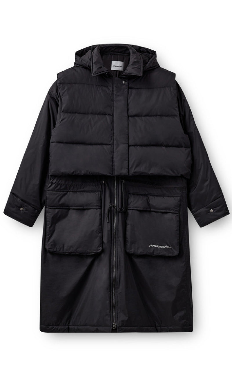 H2O Fagerholt RegnKåpe - Warm Rain - Black
