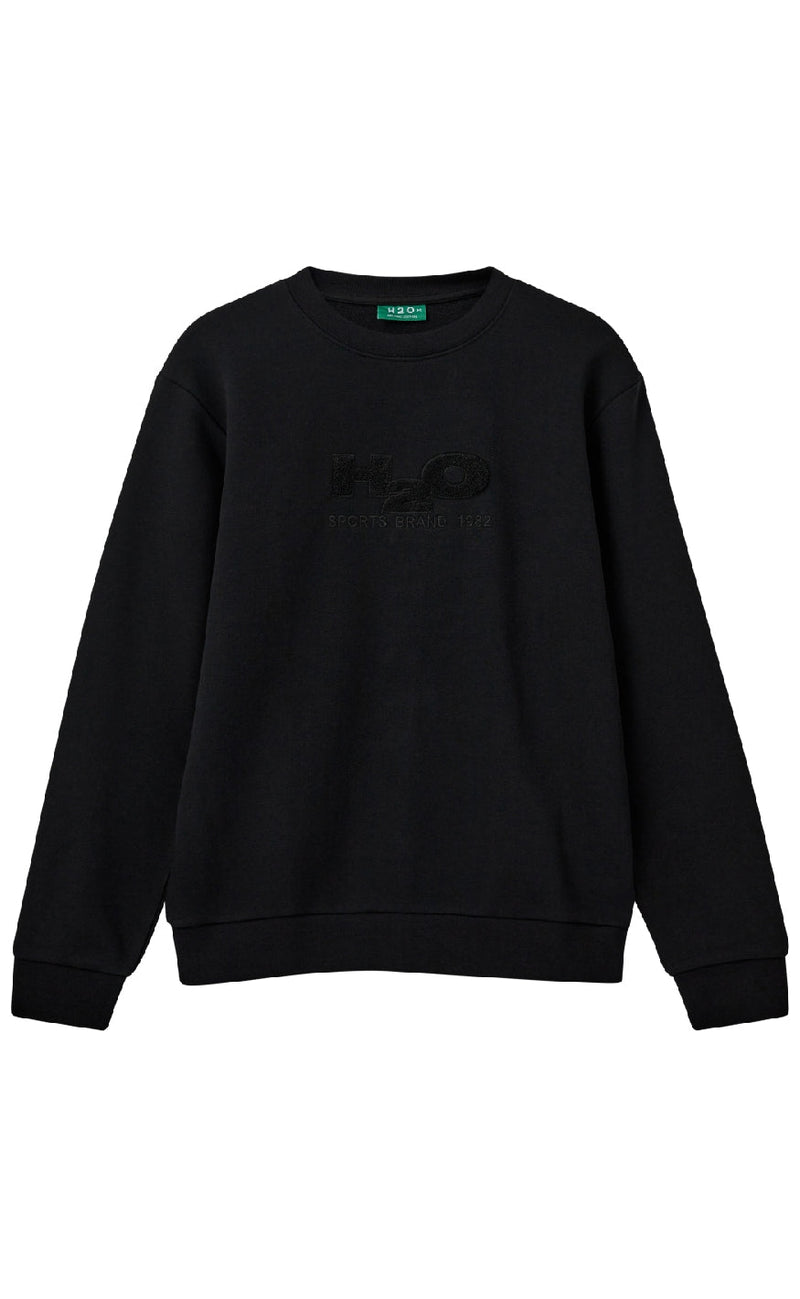 H2O Sweatshirt - Logo O'neck - Black